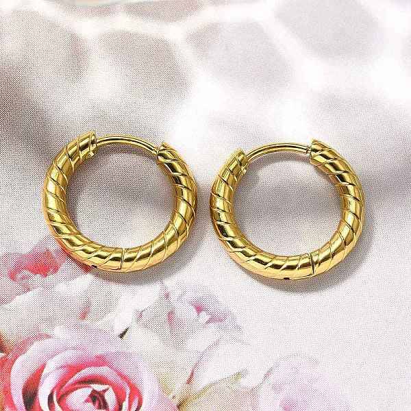 304 Stainless Steel Hoop Earrings for Women