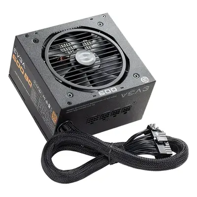 110-BQ-0600-K1 EVGA 600-Watts 120-230V 80-Plus 24-Pin ATX Semi-Modular Power Supply