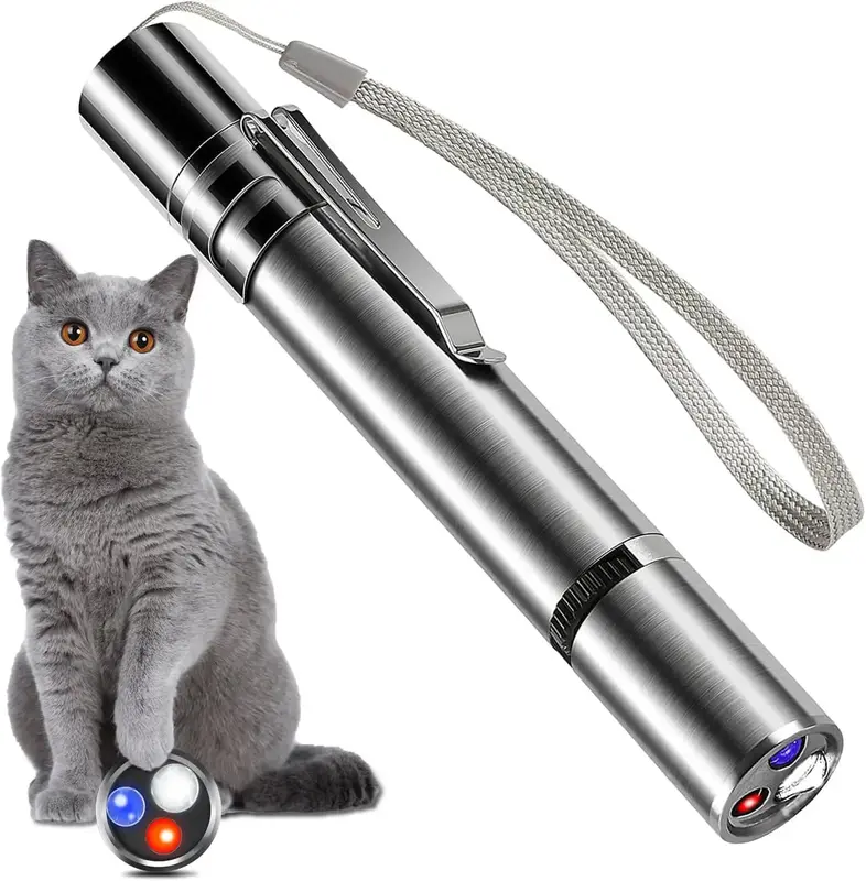 1 Pack Laser Pointer Cat Toy, Cat Toys Interactive for Indoor Cats, Cat Laser Toy Rechargeable, Interactive Cat Toys for Indo...