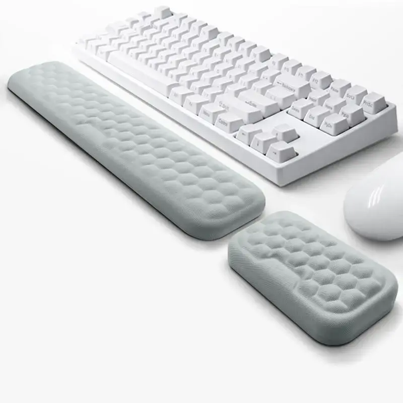 Computer Keyboard Wrist Rest & Mouse Wrist Rest, 2 Counts/set Durable Ergonomic Memory Foam Wrist Rest Pad, Comfortable & Bre...