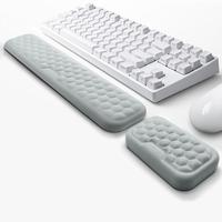 Computer Keyboard Wrist Rest & Mouse Wrist Rest, 2 Counts/set Durable Ergonomic Memory Foam Wrist Rest Pad, Comfortable & Bre...
