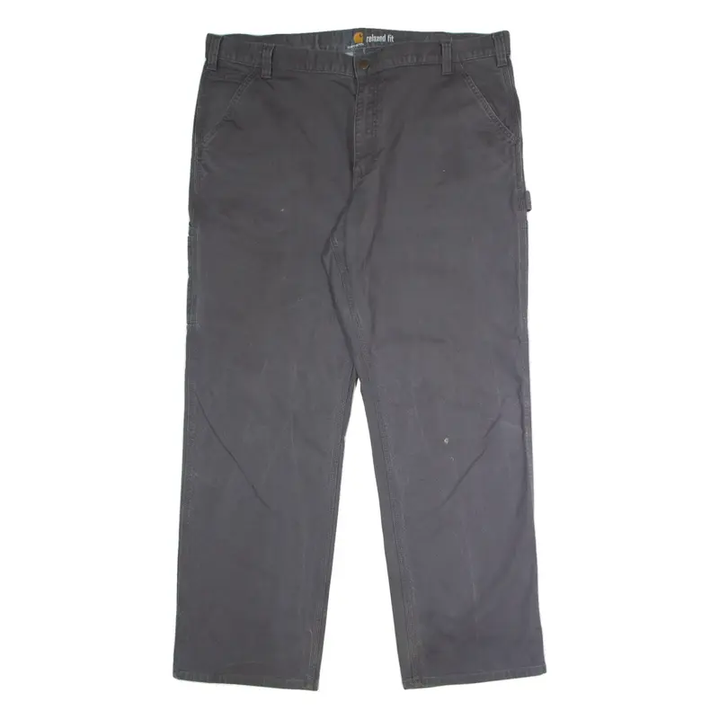 CARHARTT Workwear Carpenter Mens Trousers Grey Relaxed Straight W42 L32