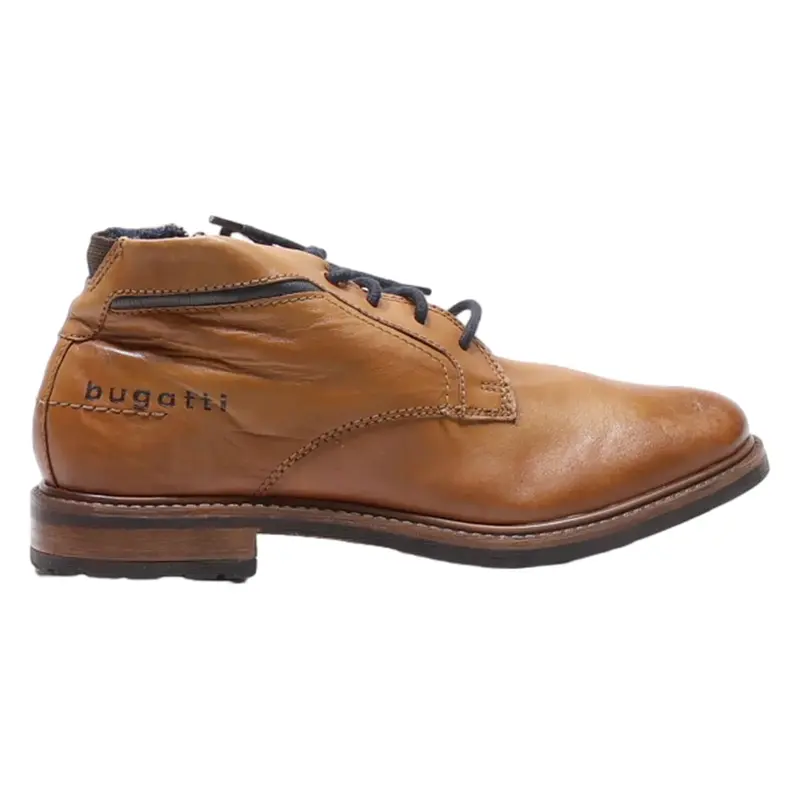 BUGATTI Ankle Boots Brown Leather Mens UK 7
