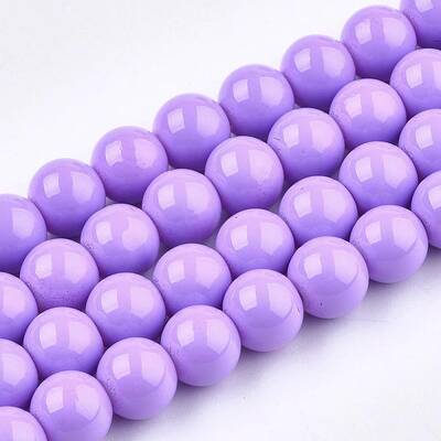 Painted Glass Bead Strands