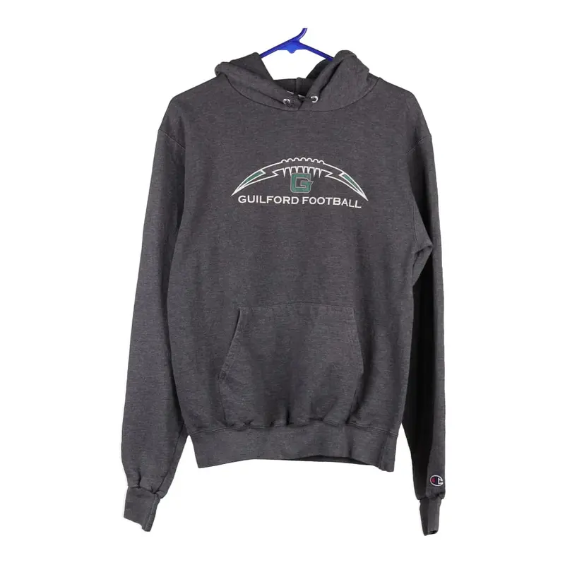 Guilford Football Champion Hoodie - Small Grey Cotton Blend