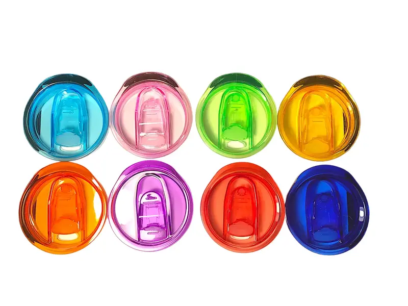COLORED & CLEAR LIDS FOR 20 Oz SKINNY TUMBLERS