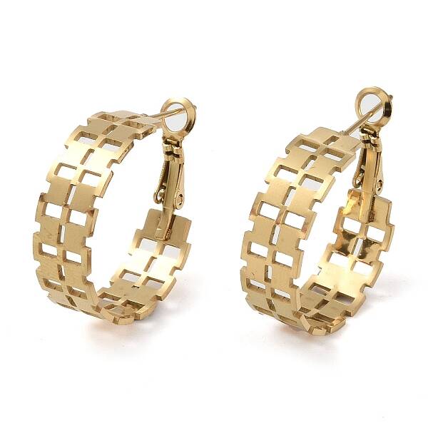 304 Stainless Steel Hoop Earrings