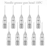 10 Pieces Precision Grease Injection Nozzles, Portable Removable Grease Accessories Nozzle Tool Dispenser for Narrow Spaces a...