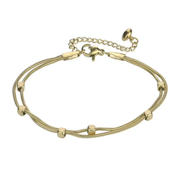 Emily Westwood Bracciale Allie Da Donna Placcato Oro Doppio Ewb24030G