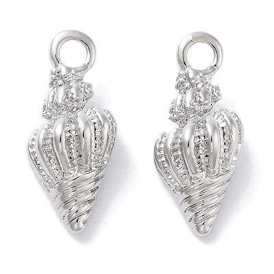 Brass Micro Pave Cubic Zirconia Pendants