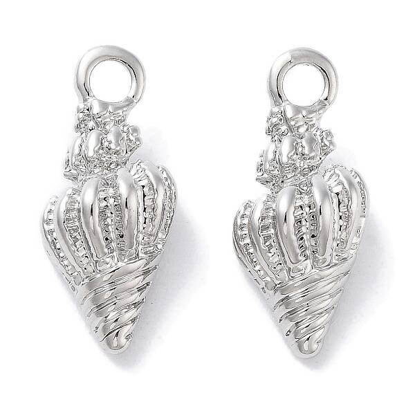 Brass Micro Pave Cubic Zirconia Pendants