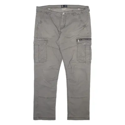 TOM THOMSON Mens Trousers Grey Regular Straight W38 L31