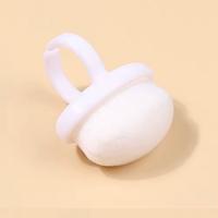 Nail Dust Ring - White Design with Clasp Closure, Ideal for Nail Care and Styling