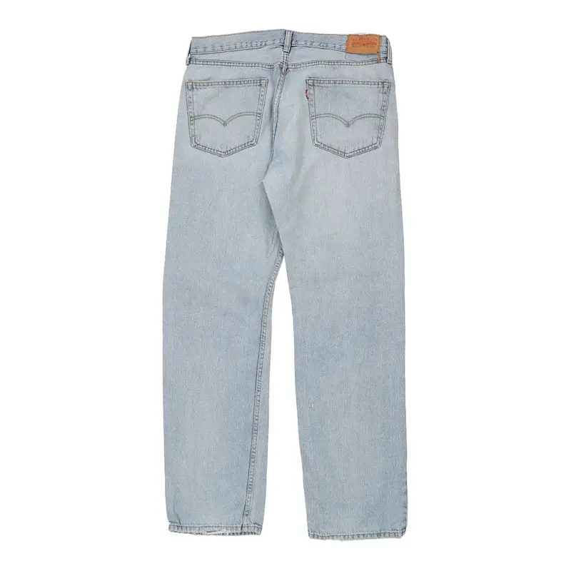 505 Levis Jeans - 36W 32L Light Wash Cotton