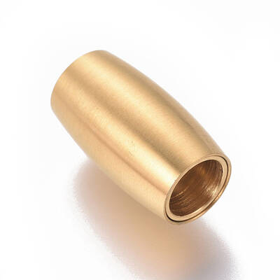 304 Stainless Steel Magnetic Clasps with Glue-in Ends