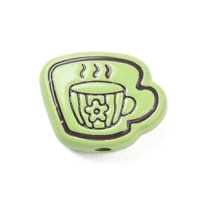 Spray Painted Alloy Beads