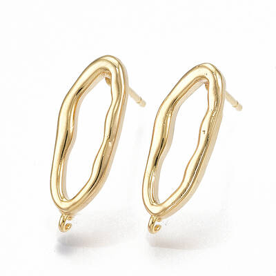 Brass Stud Earring Findings