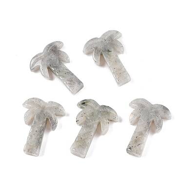 Natural Larvikite Coconut Tree Pendants