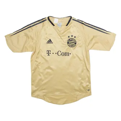 ADIDAS F.C Bayern Munich 2004 Football Shirt Mens Jersey Gold S