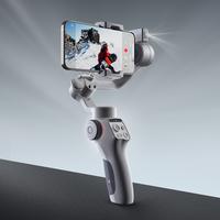 FUNSNAP C05 Gimbal Stabilizer for Smartphone, Android iPhone Gimbal 3-Axis with Magnetic Fill Light/360° AI Tracking Sensor ...