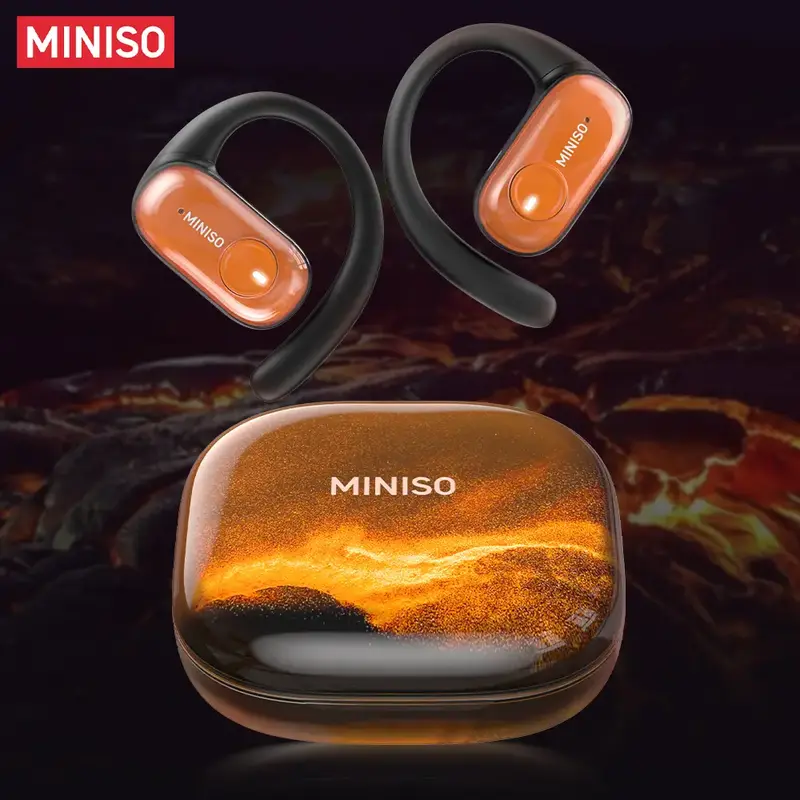 MINISO MS185 OWS Open Ear Wireless Bluetooth Earbuds Quicksand Luminous Headphones HIFI Sound Quality Sports Headphones IPX5 ...