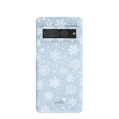 Powder Blue Let it Snow Google Pixel 7 Pro Case