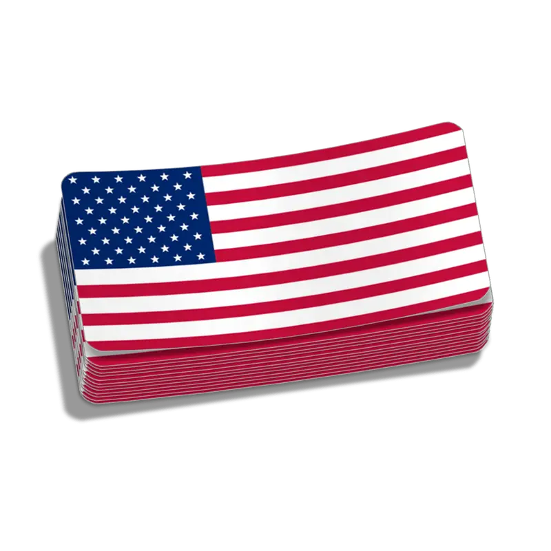 Old Glory Hard Hat Decal