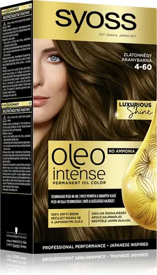 Syoss Oleo Intense permanent hair dye with oil color 4-60 golden brown