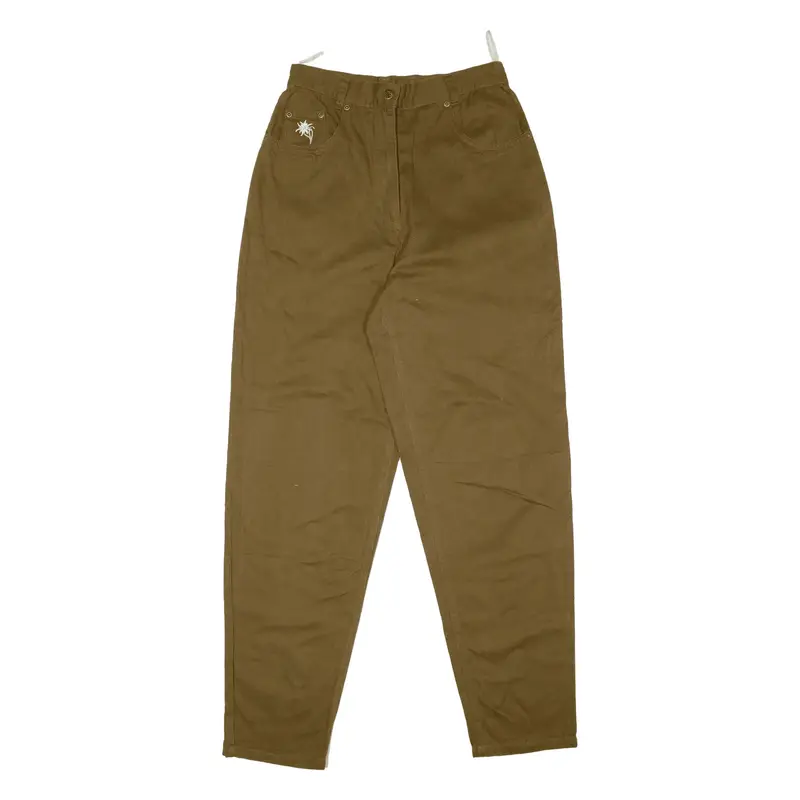 Trousers Brown Regular Tapered Womens W26 L30