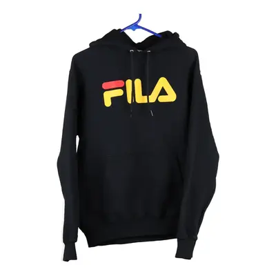 Fila Hoodie - Small Black Cotton Blend