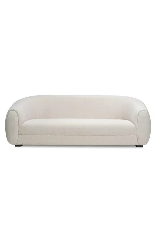 White Bouclé Upholstered Sofa | Liang & Eimil Voltaire