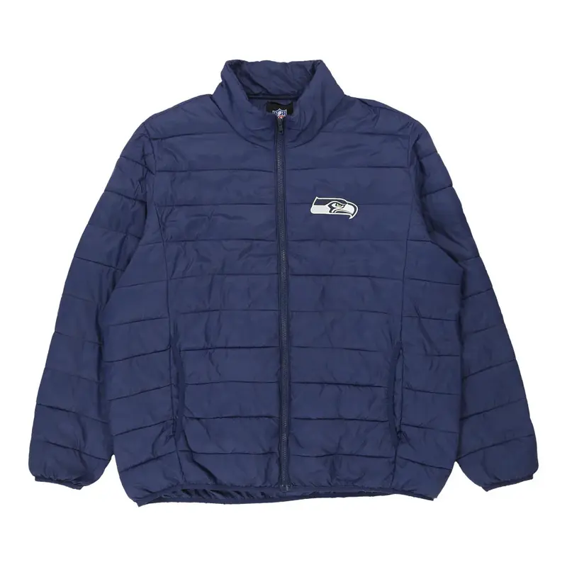 Seattle Seahawks Nfl Puffer - 2XL Navy Nylon
