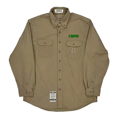 Cbre Carhartt Shirt - XL Beige Cotton Blend