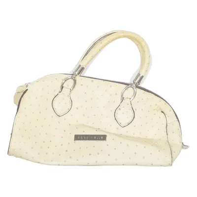 COCCINELLE No 9 Womens Handbag Beige Leather Spotted