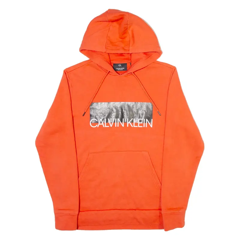 CALVIN KLEIN PERFORMANCE Womens Orange Hoodie S