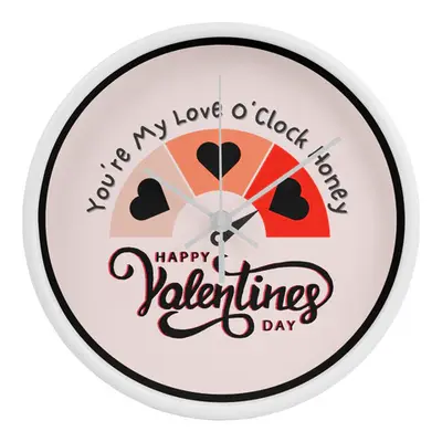 Love O'Clock - Valentine’s Day Wooden Wall Clock