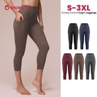 [‌Size up] Viconow Tummy Control Capri Leggings for Women with Pockets - High Waist Comfortable Fit Leggings for Workout  A...
