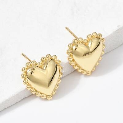 Brass Stud Earrings