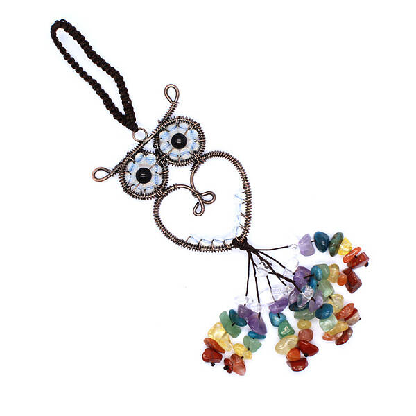 Opalite Owl Pendant Decorations