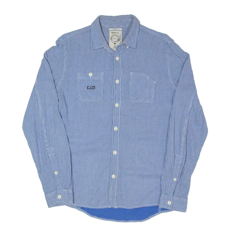 DIESEL Slim Fit Shirt Blue Gingham Long Sleeve Mens L