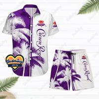 Crown Royal Hawaiian Shirt, Crown Royal Shorts, Crown Royal Shirt, Crown Royal Summer Shirts, Crown Royal Gift, Aloha Shirt M...