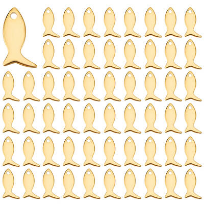 50Pcs 201 Stainless Steel Charms