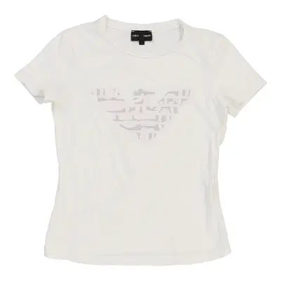 Emporio Armani T-Shirt - Medium White Cotton | Size: medium