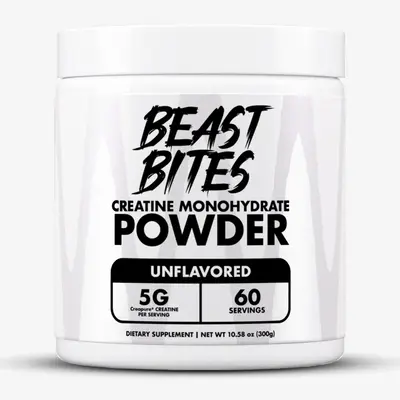 Creapure Creatine Monohydrate Powder (300g / 60 Servings) - Beast Bites