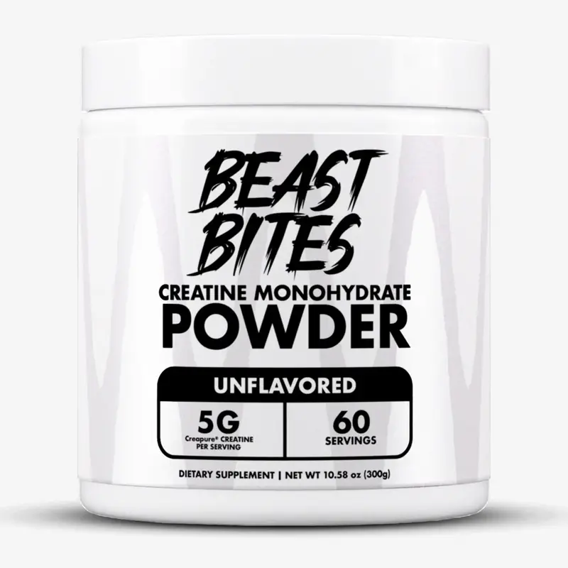 Creapure Creatine Monohydrate Powder (300g / 60 Servings) - Beast Bites