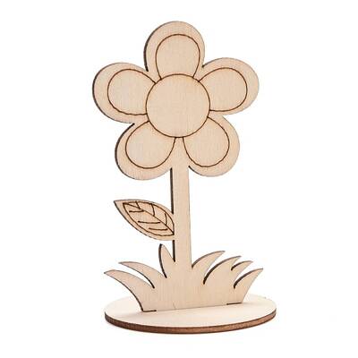 DIY Unfinished Wood Flowers Cutout