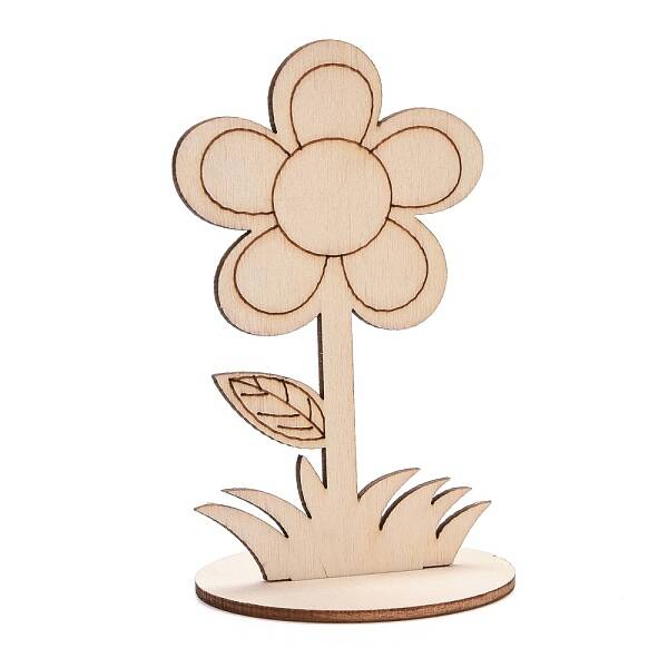 DIY Unfinished Wood Flowers Cutout