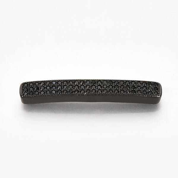 Brass Micro Pave Cubic Zirconia Beads