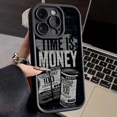 Money Pattern Phone Cases, Cell Phone Case for Apple Smartphone, Soft TPU Cellphone Protective Case, Total Protective Shockp...