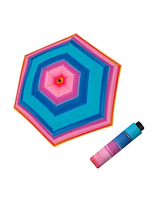 Doppler Ombrello Pieghevole Fiber Havanna Happy Rosa Fantasia